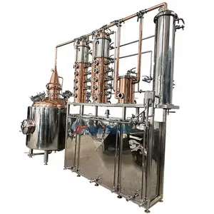 Factory Sale Liquor Distillation Micro Column Alembic Whiskey Distillery Copper Pot Still