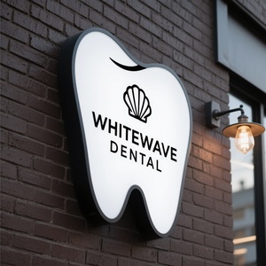 Hiện đại LED quảng cáo lightbox hình dạng tùy chỉnh khung nhôm chất liệu vải ngoài trời không thấm nước treo cài đặt thấp - Product Image 1