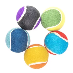 2,5-Zoll-Hundespielzeug-Tennisball für das Training Holen Großhandel Gummi-Tennisball Hunde Kauen Spielzeug
