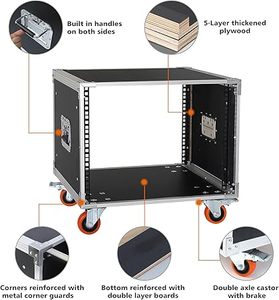 8U Gear Rack Home Audio & Video Stage Stereo Equipment Storage Cabinet Stand 19in Server IT <span class=keywords><strong>Network</strong></span> Data Device Storage <span class=keywords><strong>Cart</strong></span> - Product Image 4