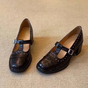 Zapatos de Tacón Bajo Minimalistas de Cuero para Mujer, Novedad 2026, Casuales, Sin Cordones, Tipo Vestir - Product Image 3