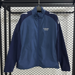 Chaqueta de Fútbol de Invierno con Cierre Largo, Antibacteriana, Cuello en V, Versión Jugador, Estilo Vintage, <span class=keywords><strong>Chelsea</strong></span>, París, Betis, Inglaterra, Corte Automatizado - Product Image 5