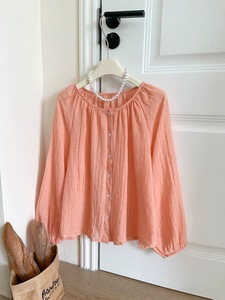 Custom Logo <strong>Linen</strong> Cotton Sunscreen <strong>Shirt</strong> Lady Summer Lantern Sleeve Ladies Casual Loose Top <strong>Women's</strong> Blouses &amp; <strong>Shirt</strong> Wholesale - Product Image 3