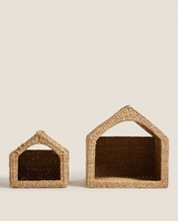 Bobai Factory tissé à la main 100% écologique jacinthe d'eau maison pour animaux de compagnie herbe de mer panier de lit pour animaux de compagnie pour chiens chats avec des prix bon marché