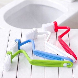 V-Shaped Toilet Bowl Cleaner Brush Nylon Bristles For Corner Cleaning With No Blind Spots - Product Image 1