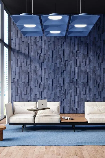 Ecojas - Iluminação acústica para escritório moderno, material de proteção ambiental 60dB, novo design