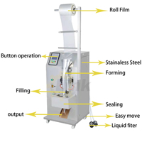 Máquina Envasadora de Bolsas de Leche, Jugo y Agua Multifuncional Totalmente Automática, en Oferta