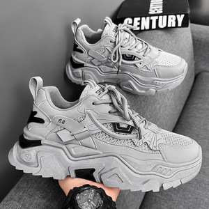 Baskets Chunky à lacets, décontractées, pour la marche, amorties, antidérapantes, basses, style streetwear - Product Image 1