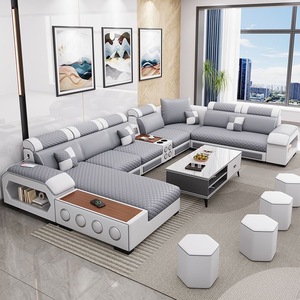 Divano Angolare in Tessuto a Forma di U, <span class=keywords><strong>Moderno</strong></span> e Lussuoso, di Alta Qualità per <span class=keywords><strong>Soggiorno</strong></span>, Vendita all'Ingrosso di Mobili per la Casa - Product Image 2