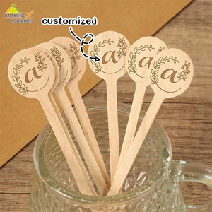 Single-Use Wooden <strong>Coffee</strong> <strong>Stirrers</strong>-Paper-Wrapped Smooth Eco-Friendly Biodegradable Food-grade Portable-Great for <strong>Coffee</strong> Tea - Product Image 1