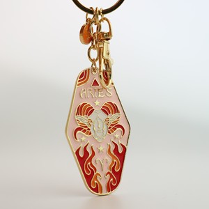 Llavero de esmalte con los 12 signos del zodíaco, productos de astrología, regalos, joyería, amuletos, colgante decorativo - Product Image 4
