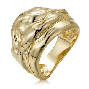 Benutzer definierte handgemachte Design Mode stilvolle hochwertige Vintage Luxus Schmuck vergoldet gedruckt Edelstein Ring Lieferant