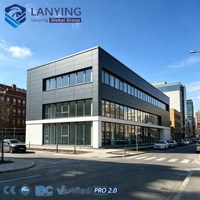 Solución de Edificio de Oficinas con Estructura de Acero Comercial, Diseño de Estructura Modular, Columnas de Alta Resistencia, Construcción Rápida, Uso Comercial