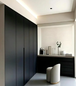 Meubles de chambre à coucher en bois bicolore Design de garde-robe Combinaison de couleurs stratifiées - Product Image 2