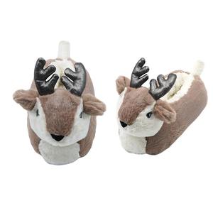 Ciabatte di peluche all'ingrosso di renna ciabatte di peluche divertenti cartoni animati pantofole di peluche di <span class=keywords><strong>cervo</strong></span> al coperto - Product Image 5