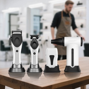 Tondeuse à cheveux professionnelle sans fil 4-en-1 à moteur haute vitesse, tondeuse, rasoir et <span class=keywords><strong>kit</strong></span> ventilateur turbo, machine à couper les cheveux, outils de barbier - Product Image 6
