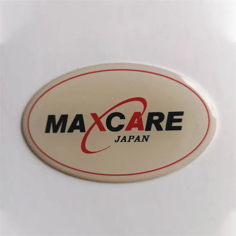 Hot sale printing round domed clear epoxy Resin labels customized logo for cars