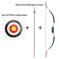 Vente en gros de poids de levage de haute qualité 20/30/40/50 Lbs. Ensemble d'arc et de flèches traditionnels pour le tir et la chasse en plein air pour adultes