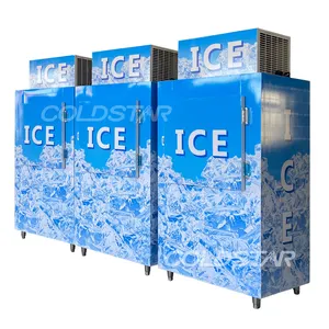 fan cooling merchandiser bagged ice storage bin ice freezer solid door ice storage freezer