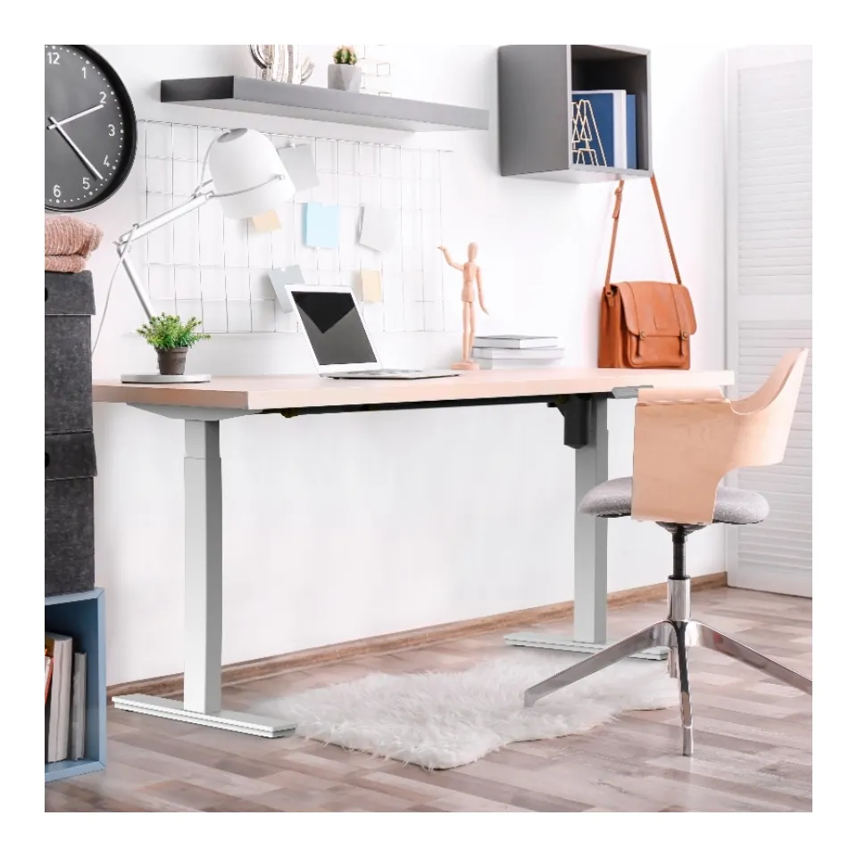 ZGO Execut Office Desk Modern Ergonomic Design Modern Office Desk Set Standing Electric Adjustable Height Desks