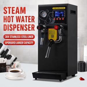 Machine à eau bouillante électrique 12L, mousseur à lait commercial, machine à eau bouillante à vapeur double usage, machine à m - Product Image 2