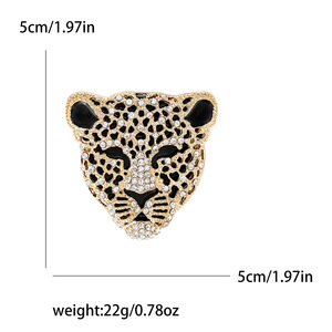 Broche Panthère Vintage Multi-Métal Plaqué Or, Grande Épingle de Sûreté, Inspirée des Créateurs de Luxe, pour Costume et Manteau Homme, Récompense - Product Image 4