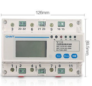 ¡Gran oferta! Medidor de energía eléctrico Chint de China con pantalla LCD DTSU666 220/380V 1.5(6)A 5(80)A 100A 4P6P, medidor de energía montado en carril, económico. - Product Image 4