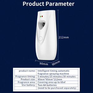 Diffuseur automatique de <span class=keywords><strong>parfum</strong></span> pour toilettes, à piles, à fixation murale, avec capteur de mouvement, réglable, vaporisateur <span class=keywords><strong>d</strong></span>'air frais - Product Image 5
