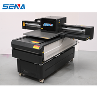 Impresora automática de cama plana UV de inyección de tinta 6090 para botella de vidrio de plástico, bolsa de regalo, máquina impresora Led UV de PVC con altura de impresión de 30cm