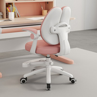 Chaise d'étude ergonomique anti-bosse pour enfants Mobilier de maison réglable en hauteur avec chaise à roulettes pour enfants