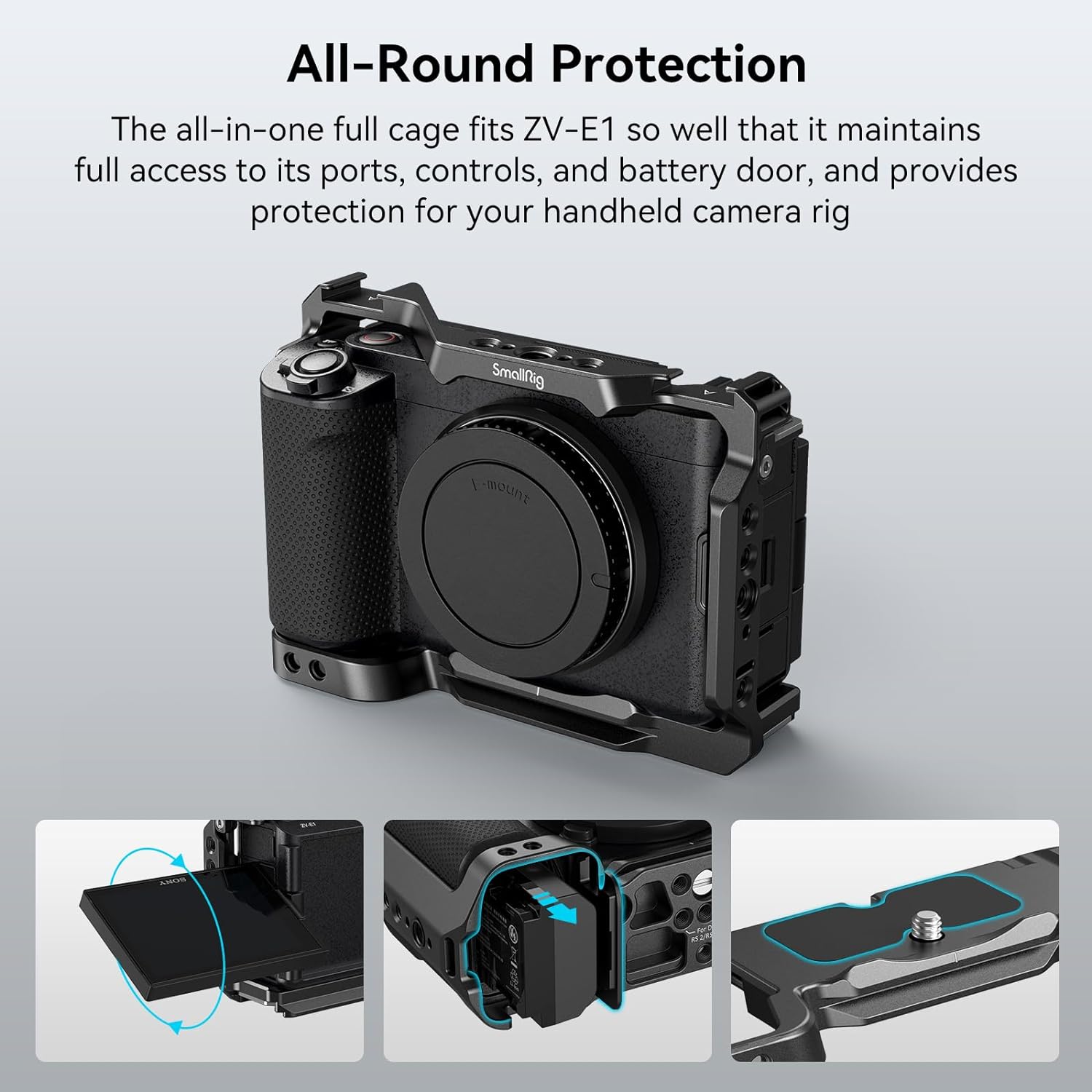 Smallrig Quick Release Plate ZV-E1 Cage for Sony ZV-E1