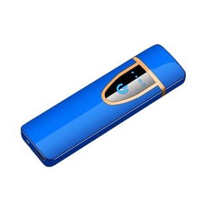 Mini charging electric lighter advertising logo customized double-sided cigarette USB lighter wholesale