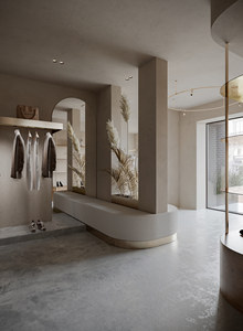 Modern Foldable <strong>Rotating</strong> Custom Clothing <strong>Display</strong> Furniture for Clothing Shop Interior Design - Product Image 6