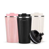 Nouveau gobelet à double paroi de logo personnalisé de concepteur tasse à café en acier inoxydable réutilisable sous vide tasse avec couvercle