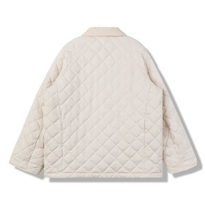 Automne hiver nouveauté manteau matelassé classique de Style britannique rétro Gentleman imperméable léger tricoté mince chaud - Product Image 6