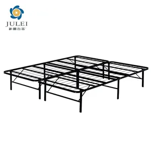 Hoge Kwaliteit Vloer Platform Frame Metalen Bed Met Metalen Poot Dubbel Bed Kingsize In Metalen Frame