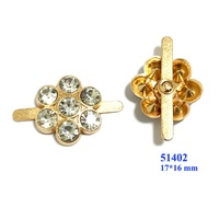 Clips de chaussures amovibles en métal en forme de fleur pour femmes, boucles de chaussures en cristal