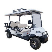 Voiturette de golf électrique classique fermée 6 places avec batterie au lithium 48V 72V 100A, Véhicules de patrouille fermés pour le camping, très demandés