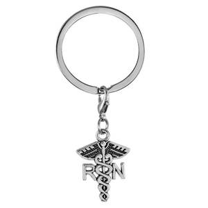 Porte-clés en métal avec pendentif pour infirmières <span class=keywords><strong>LVN</strong></span> NP, nouveau, sur-chaîne, breloque, sac à dos, accessoires de voiture - Product Image 2