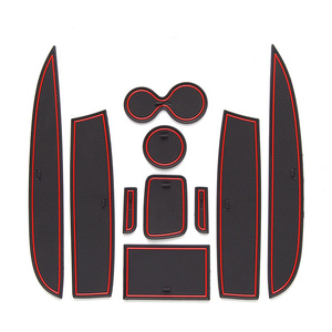 Almohadillas para ranura de puerta de coche para <span class=keywords><strong>Renault</strong></span> <span class=keywords><strong>Clio</strong></span> 4 2013-2018, alfombrillas para consola central, portavasos, insertos, revestimientos, accesorios interiores - Product Image 6