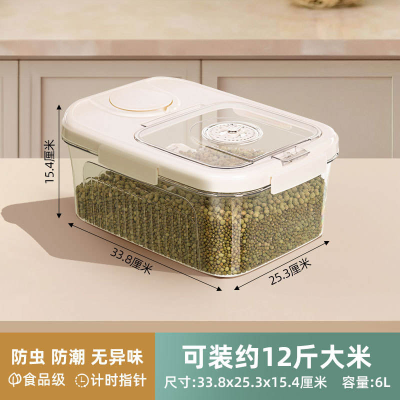 T-9434 Seau à riz, blanc, 12L