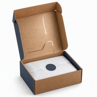 Boîte d'expédition en carton ondulé kraft écologique personnalisée avec logo imprimé en gros pour l'e-commerce