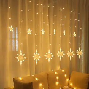 Twinkling north star waterfall wedding LED String Lights Ramadan string light Merry Christmas curtain light