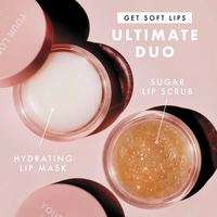 Vente en gros d'huile de graines de jojoba naturelle, logo personnalisé, exfoliant hydratant pour les lèvres, ensemble de masque pour les lèvres