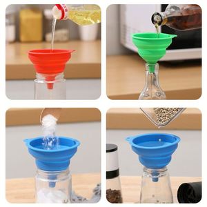 Ustensiles de cuisine : entonnoir en silicone, ensemble d'entonnoirs pliables, grand diamètre, taille moyenne, petite taille, mini-entonnoir - Product Image 3