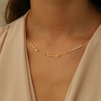 Colliers personnalisables en acier inoxydable avec certification CE pour couples, cadeaux tendance à faire soi-même
