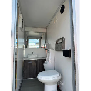 2-Kabinen Mobiler Toilettenanhänger Kommerzieller Tragbarer Sanitäranhänger mit Handwaschstation für Veranstaltungen, Outdoor- und Öffentliche Bereiche - Product Image 6