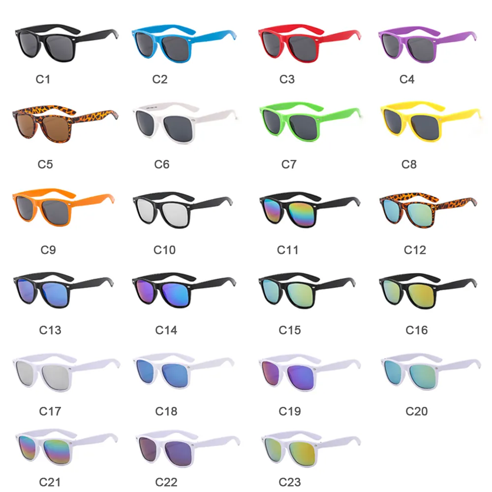 promotional designer custom logo square uv400 sun glasses fashion recycled ocean plastic women men shades sunglasses 2024