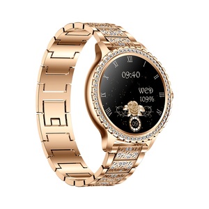 I58 Rose Gold Smartwatch Women Dual Straps 1.32 Inch BT Calling <b>Heart</b> Rate Monitor Fitness Tracker IP67 Waterproof - Product Image 5