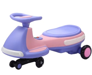Voiture électrique à bascule pour enfants <span class=keywords><strong>de</strong></span> 3 ans et <span class=keywords><strong>plus</strong></span>, avec batterie rechargeable 2 en 1, roues anti-retournement clignotantes et pédale - Product Image 1